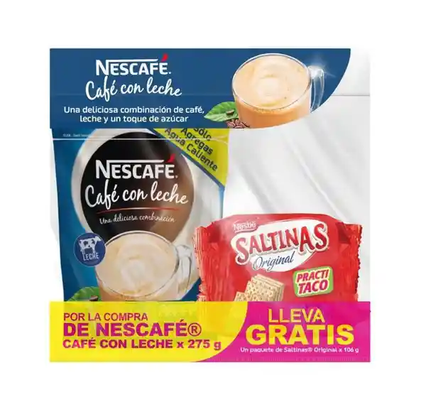 Nescafé Café Con Leche + Saltinas Gratis