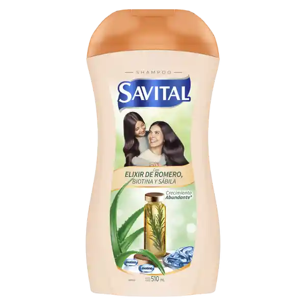 Shampoo Savital Elixir de Romero Biotina y Sávila 510 mL