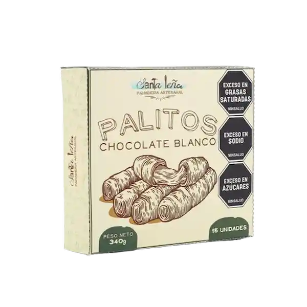 Santa Leña Palito Mini Chocolate Blanco