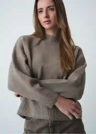 Tejido Mujer Gris Rocoso Claro Talla M Naf Naf