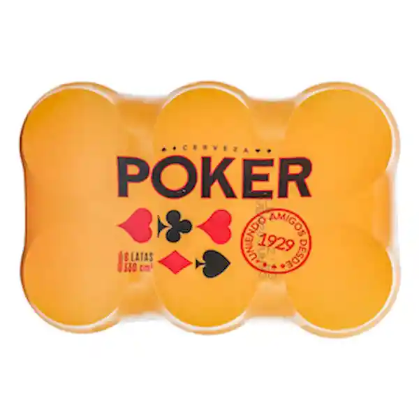 Poker Cerveza Tipo Lager en Lata