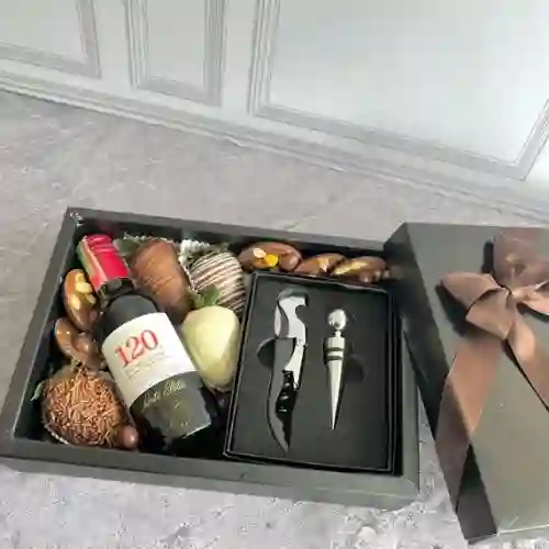 Kit de Vino y Fresas con Chocolate