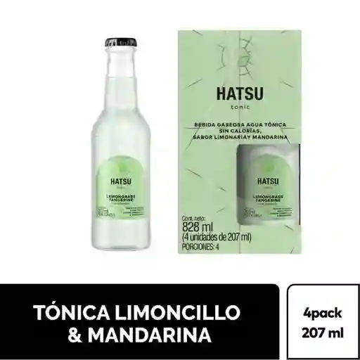 Hatsu Agua Tónica Sabor a Limonaria y Mandarina