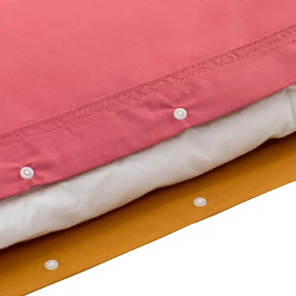 Funda Plumón 144 Hilos King Rojo Diseño 0111