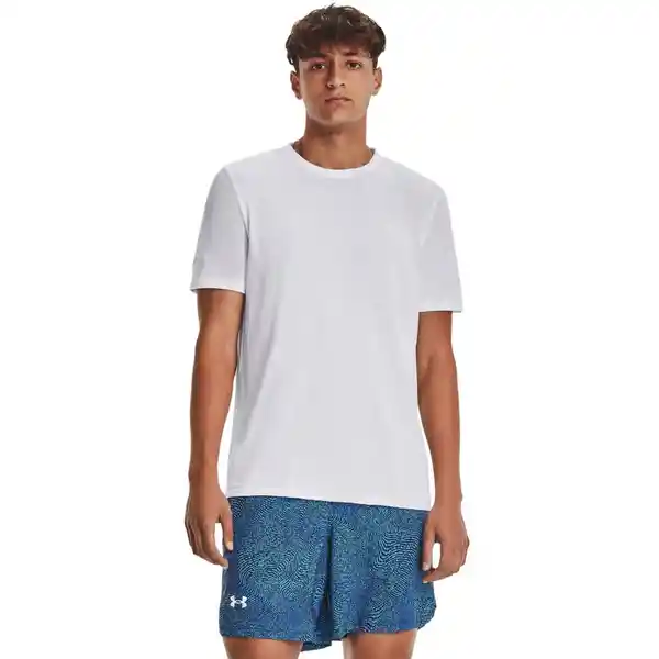 Under Armour Camiseta Seamless Stride Hombre Blanco Talla LG