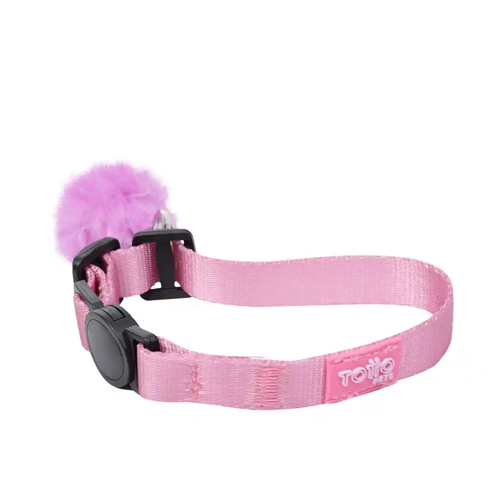 Totto Pets Collar Ajustable Gato Michi Rosa