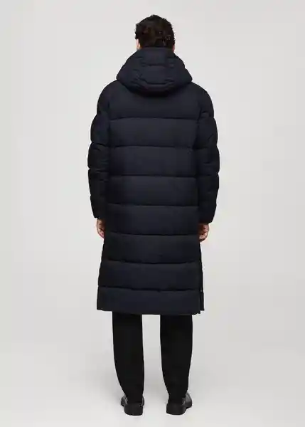 Abrigo Anorak Turino Navy Talla XXL Hombre Mango
