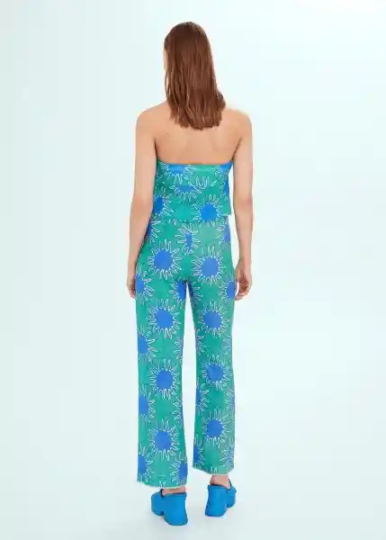 Top Sunset Turquesa Talla L Mujer Mango