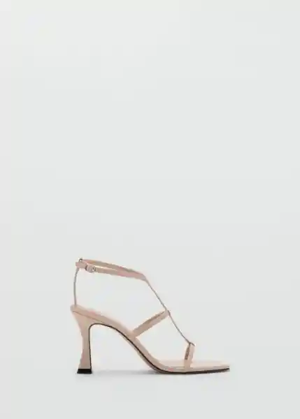 Sandalias Tea Nude Talla 40 Mujer Mango