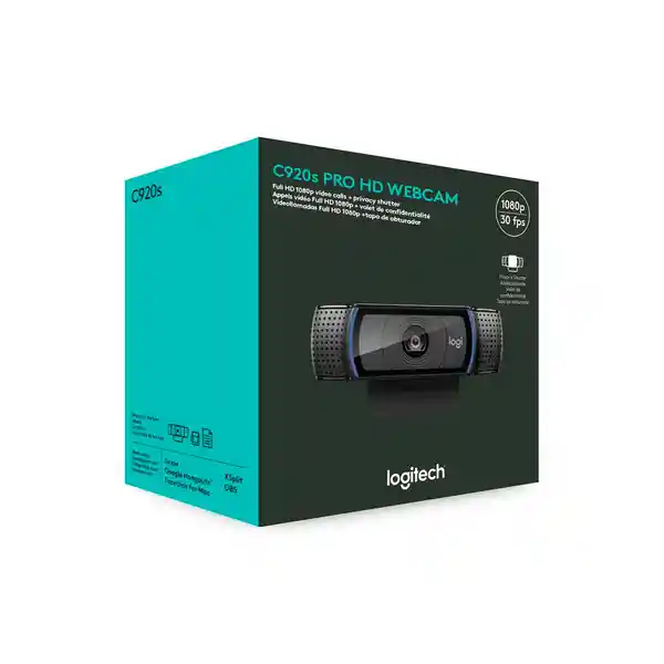 Logitech Cámara Web C920s Pro HD 1080p