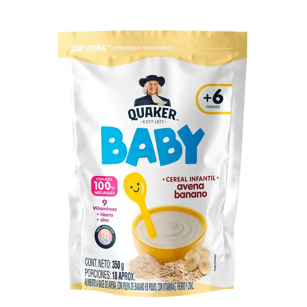 Baby Quaker Banano 350g