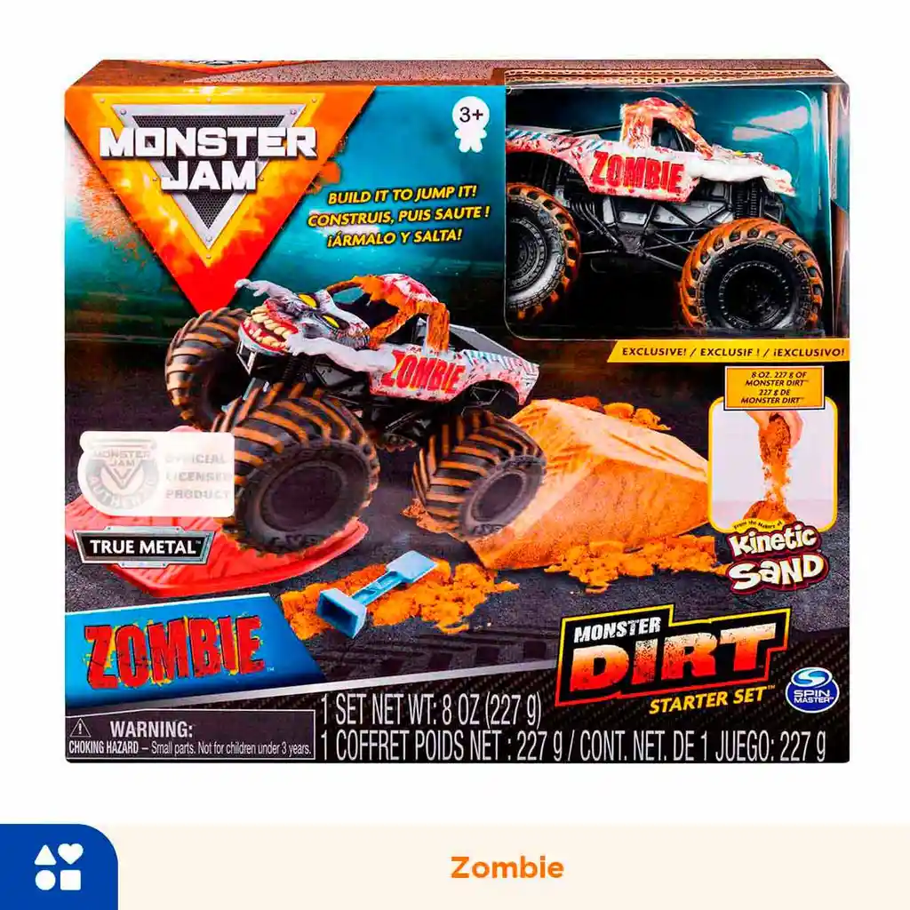 Carro Colecciobale Monster Jam Set 4 Piezas