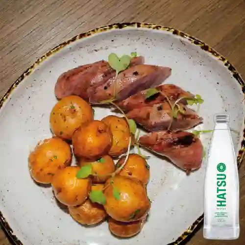 Combo Chorizo Argentino + Hatsu Mineral con Gas 300 ml