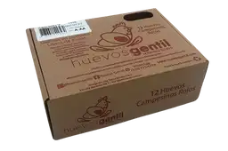 Huevos Gentil Campesinos AA-A Caja Biodegradable