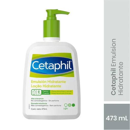 Cetaphil Emulsión Hidratante Cara y Cuerpo Pieles Sensibles y Secas