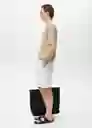 Jersey Avena Beige Talla S Hombre Mango