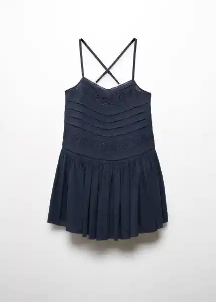 Vestido Soni Navy Talla M Mujer Mango