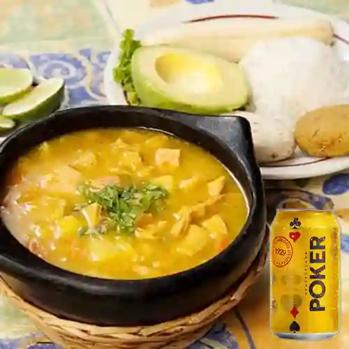 Combo Mondongo + Cerveza Poker Lta 330ml