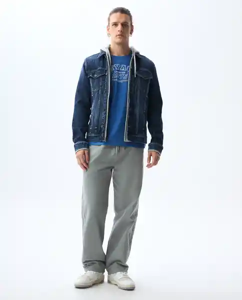 Chaqueta Hombre Azul Talla S 521G001_AZU174429 Americanino