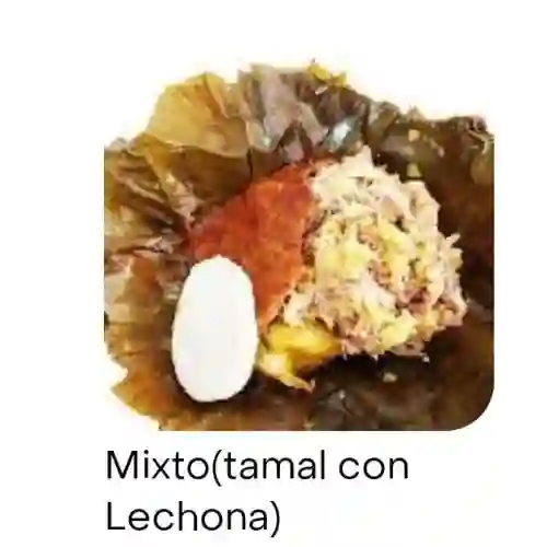 Tamal Mixto + Coca Cola