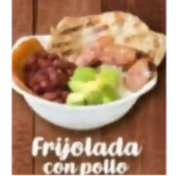 Frijolada con Pollo