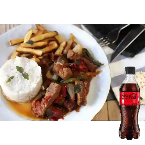Combo Lomo Saltado + Coca Cola Sin Azúcar 400 ml
