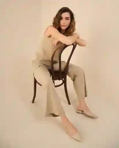 Pantalón Beige Pardo Claro Talla 8 432G000 Esprit