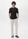 Camiseta Bellow Negro Talla XL Hombre Mango