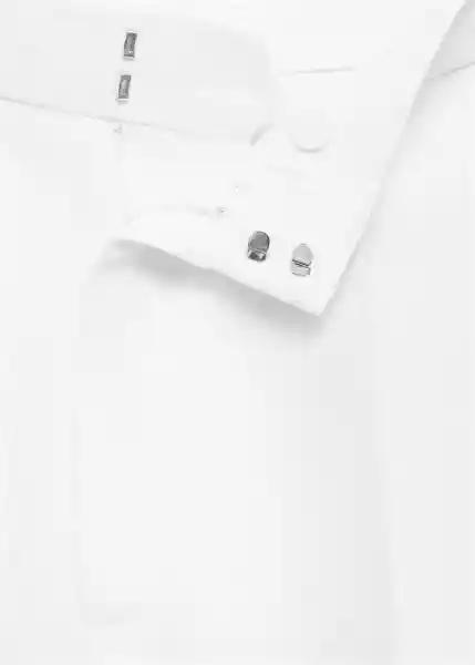 Pantalón Bruma Blanco Talla 38 Mujer Mango