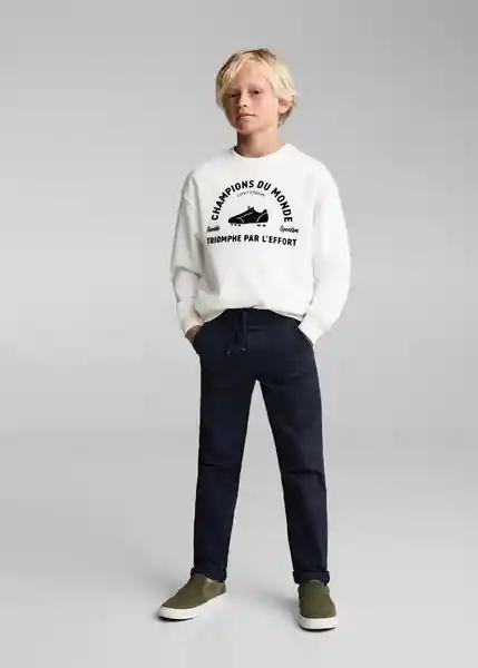 Sudadera Equipe Offwhite Talla 10 Niños Mango