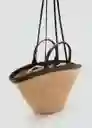 Bolso G Nido Chocolate Talla 99 Mujer Mango