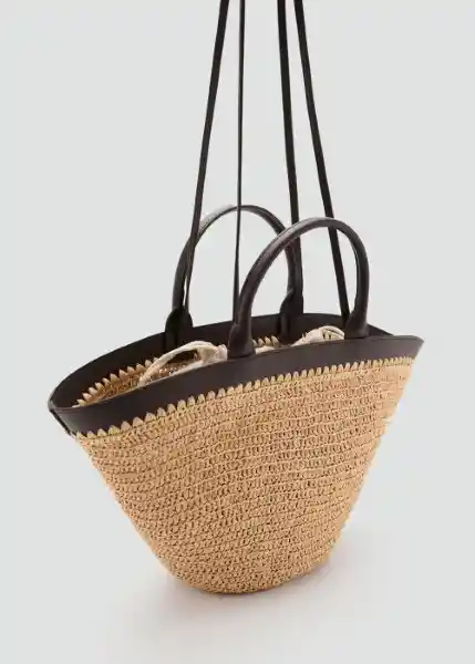 Bolso G Nido Chocolate Talla 99 Mujer Mango