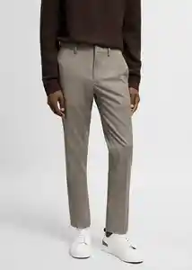 Pantalón París Beige Talla 36 Hombre Mango
