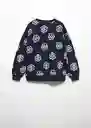 Buzo Sudadera Tai Navy Talla 12 Niñas Mango