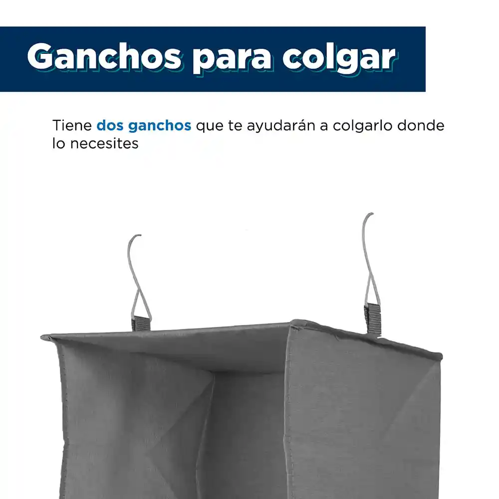 Organizador de Tela Eco Collection de 3 Niveles Gris Miniso