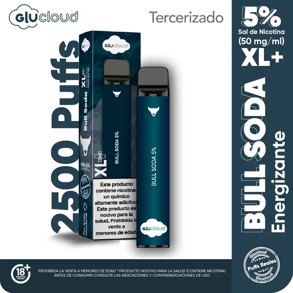 Glucloud Vape Bull Soda XL / 2500 Puff