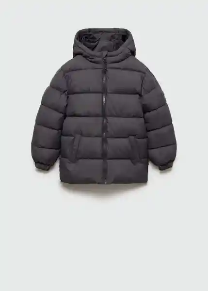 Abrigo Anorak America7 Antracita Talla 10 Niños Mango