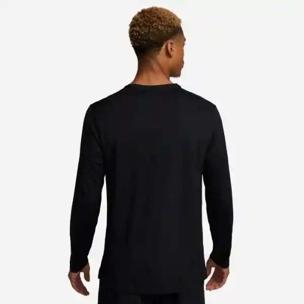 Nike Camiseta Uv Miler Top ls Para Hombre Negro Talla L