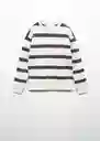 Buzo Sudadera Stripes 1 Antracita Talla 10 Niños Mango