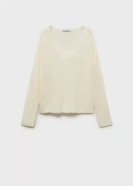 Jersey Jazmín Crudo Talla L Mujer Mango
