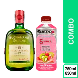 Combo Buchanan's Deluxe 750 mL + Suerox Fresa- Kiwi