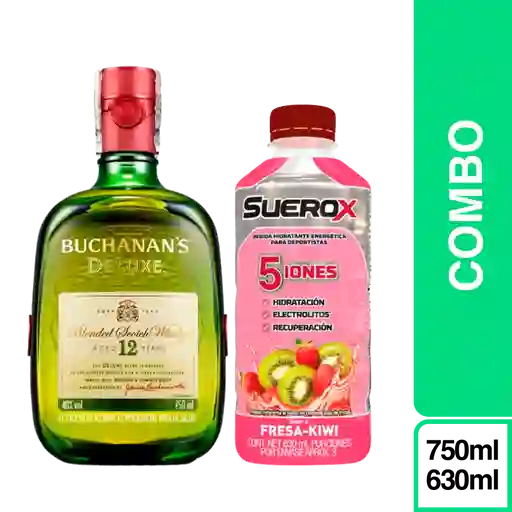 Combo Buchanan's Deluxe 750 mL + Suerox Fresa- Kiwi