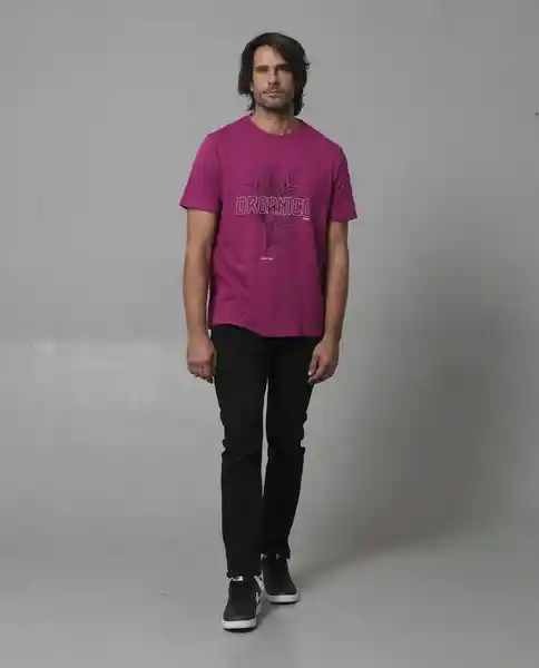 Camiseta Hombre Morado Talla S 109G002_MOR182527 Rifle