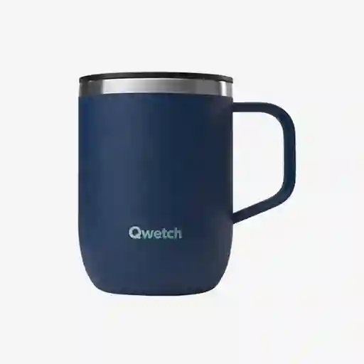 Qwetch Mug Isotérmico Azul Mate 350 mL