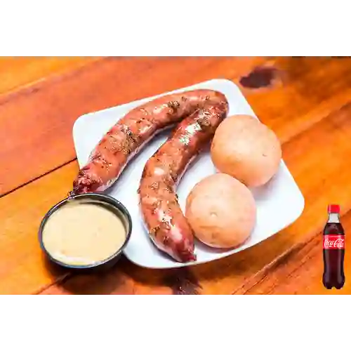Combo Chorizo X 2 + Coca-Cola Sabor Original 400 ml