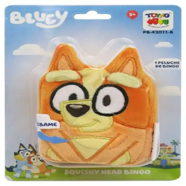 Toyng Peluche Squishy Head Bingo Bluey