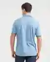 Camiseta Polo Neck - C57 Azul Provincial Medio L Chevignon