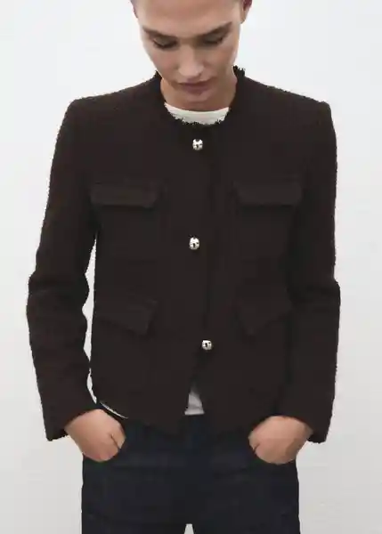 Chaqueta Winter Marron Talla Xl Mujer Mango