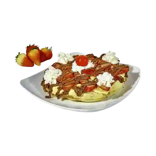 Waffle de Fresa