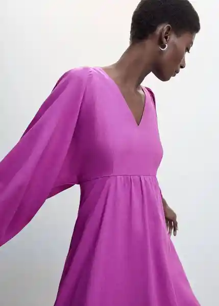 Vestido Laia-A Violeta Talla M Mujer Mango